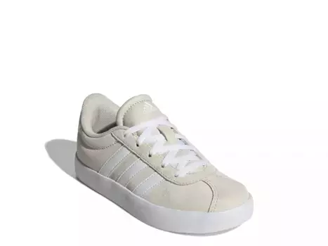 Кроссовки Adidas VL Court 3.0 — детские, кремово-белые