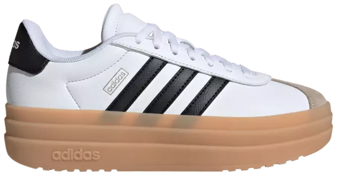 Кроссовки adidas VL Court Bold J 'White Black Beige', белый