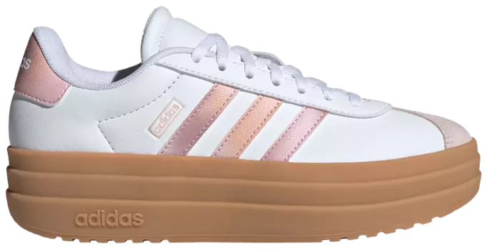 Кроссовки adidas VL Court Bold J 'White Powder Coral Gum', белый
