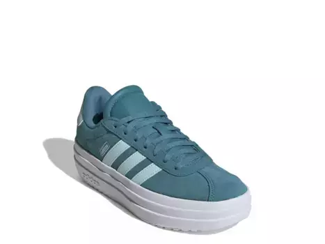 Кроссовки Adidas VL Court Bold Lifestyle — детские, бирюзовый/морской