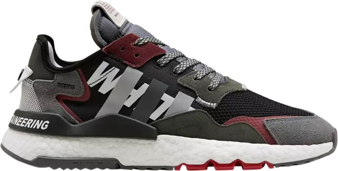 Кроссовки Adidas White Mountaineering x Nite Jogger 'Grey Four', черный