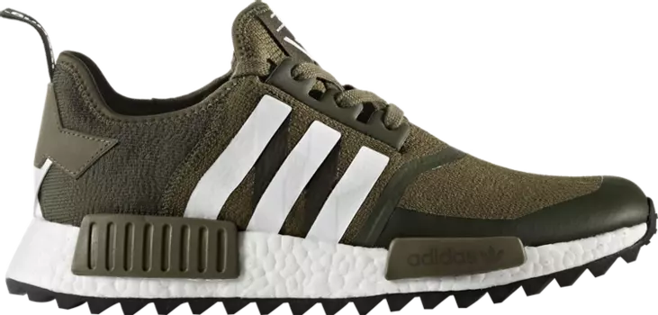 Кроссовки Adidas White Mountaineering x NMD_R1 Trail Primeknit 'Olive', зеленый