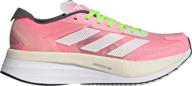 Кроссовки Adidas Wmns Adizero Boston 11 'Beam Pink Beam Green', розовый