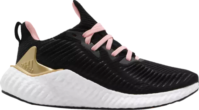 Кроссовки Adidas Wmns AlphaBoost 'Gold Metallic', черный