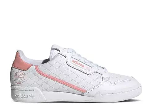Кроссовки Adidas WMNS CONTINENTAL 80 'WORLD FAMOUS FOR QUALITY - TRUE PINK', белый