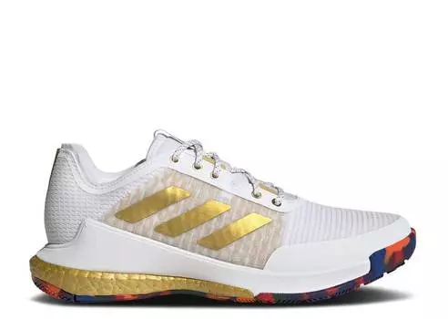 Кроссовки Adidas WMNS CRAZYFLIGHT 'WHITE GOLD METALLIC', белый