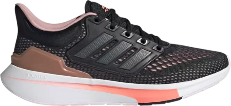 Кроссовки Adidas Wmns EQ21 Run 'Black Wonder Mauve', черный