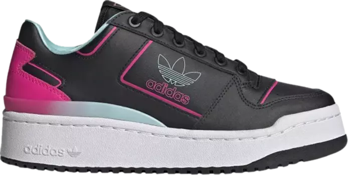 Кроссовки Adidas Wmns Forum Bold 'Black Team Shock Pink', черный