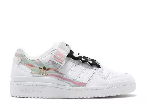 Кроссовки Adidas WMNS FORUM LOW 'I LOVE DANCE - FROZEN GREEN PINK', белый