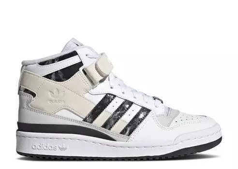 Кроссовки Adidas WMNS FORUM MID 'WHITE BLACK', белый