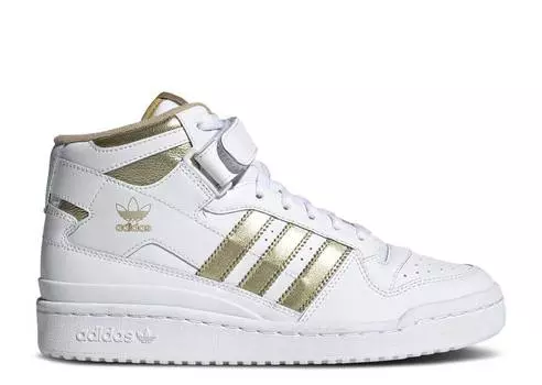 Кроссовки Adidas WMNS FORUM MID 'WHITE MATTE GOLD', белый
