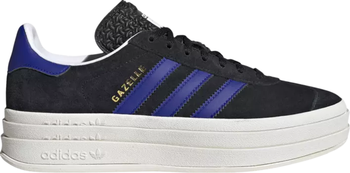Кроссовки Adidas Wmns Gazelle Bold 'Black Lucid Blue', черный