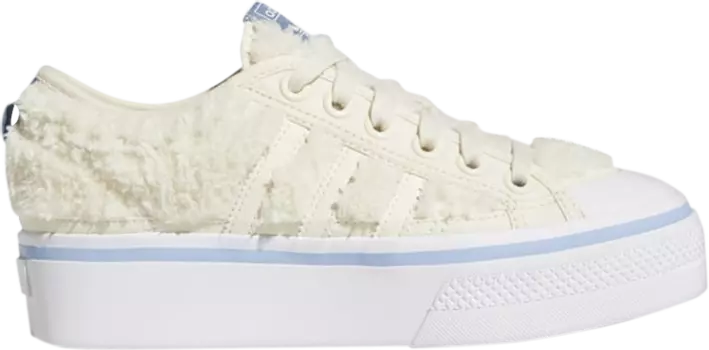 Кроссовки Adidas Wmns Nizza Platform 'Wonder White', кремовый