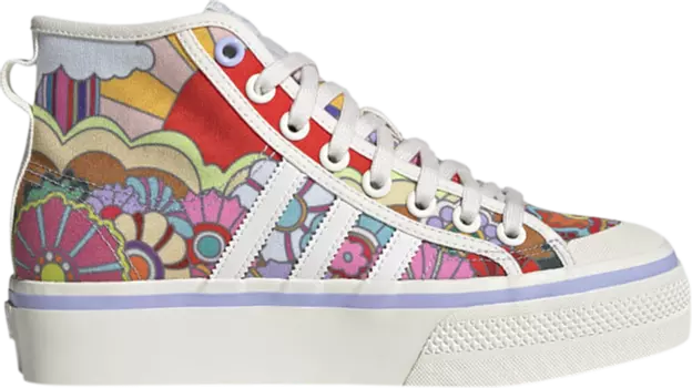 Кроссовки Adidas Wmns Nizza Platform Mid 'Floral', многоцветный