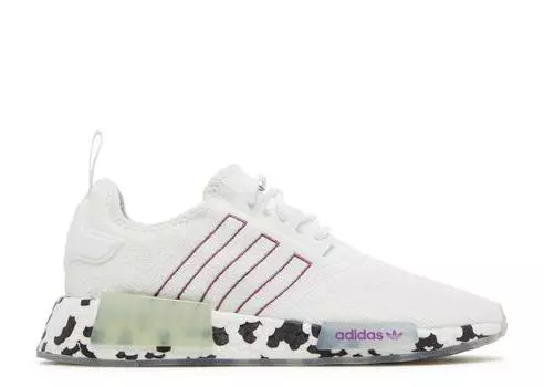 Кроссовки Adidas WMNS NMD_R1 'COLOR SPLASH - WHITE ACTIVE PURPLE', белый