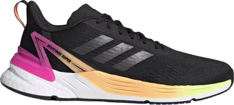 Кроссовки Adidas Wmns Response Super 'Black Hi-Res Yellow', черный