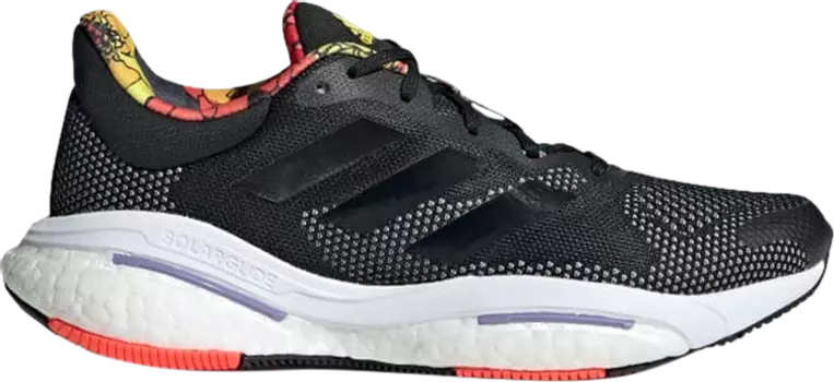 Кроссовки Adidas Wmns SolarGlide 5 'Black Floral', черный