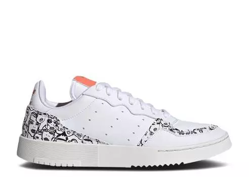 Кроссовки Adidas WMNS SUPERCOURT 'SEMI CORAL', белый