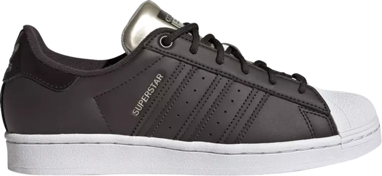 Кроссовки Adidas Wmns Superstar 'Night Brown Gold', коричневый