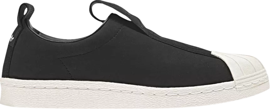 Кроссовки Adidas Wmns Superstar BW3S Slip-On 'Black White', черный