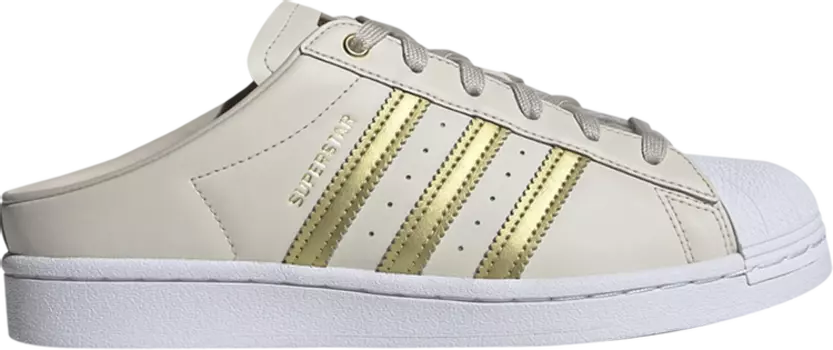 Кроссовки Adidas Wmns Superstar Mule 'Bliss Gold Metallic', кремовый