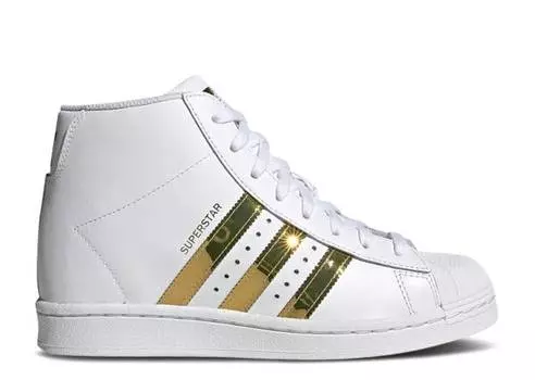 Кроссовки Adidas WMNS SUPERSTAR UP 'WHITE GOLD METALLIC', белый