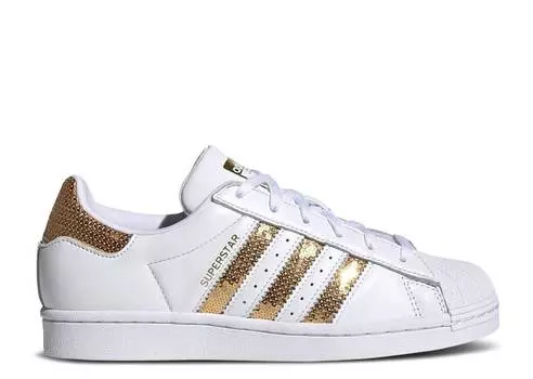 Кроссовки Adidas WMNS SUPERSTAR 'WHITE GOLD SEQUINS', белый