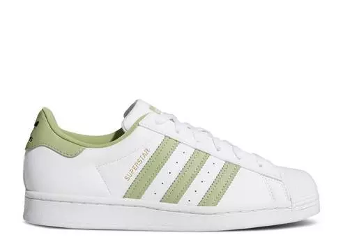 Кроссовки Adidas WMNS SUPERSTAR 'WHITE MAGIC LIME', белый