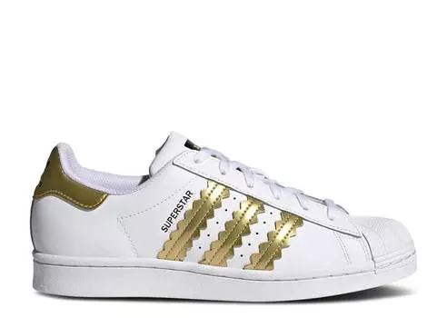 Кроссовки Adidas WMNS SUPERSTAR 'WHITE MATTE GOLD', белый