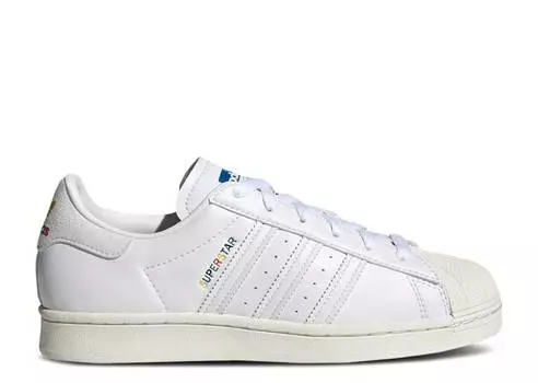 Кроссовки Adidas WMNS SUPERSTAR 'WHITE RAINBOW LOGO', белый