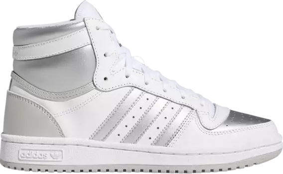 Кроссовки Adidas Wmns Top Ten Hi 'Silver Toe', серебряный