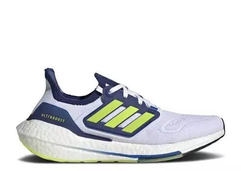 Кроссовки Adidas WMNS ULTRABOOST 22 'WHITE SOLAR YELLOW BLUE', белый