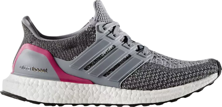 Кроссовки Adidas Wmns UltraBoost 2.0 'Shock Pink', серый