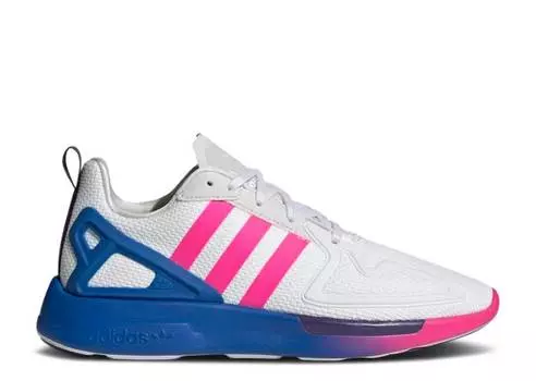 Кроссовки Adidas WMNS ZX 2K FLUX 'GRADIENT SOLE - WHITE SHOCK PINK', белый