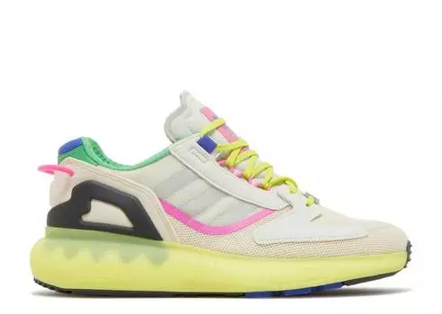 Кроссовки Adidas WMNS ZX 5000 BOOST 'WONDER WHITE ACID YELLOW', белый