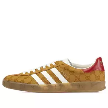 Кроссовки adidas x gazelle 'gg monogram' Gucci, бежевый