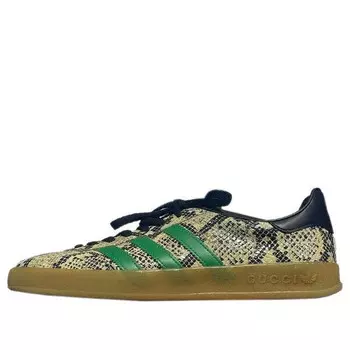 Кроссовки adidas x gazelle 'python print' Gucci, бежевый