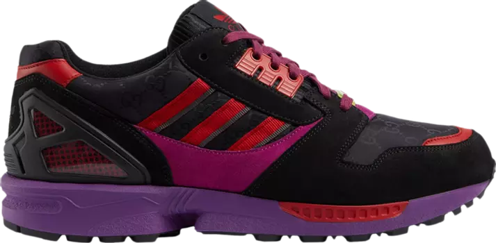 Кроссовки Adidas x Gucci ZX 8000 'Black GG Monogram', черный