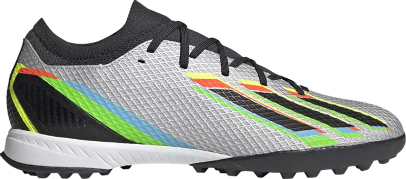 Кроссовки Adidas X Speedportal.3 TF 'Silver Metallic Black', серебряный