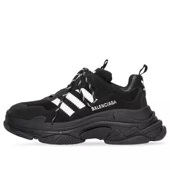 Кроссовки adidas x triple s sneaker 'black white' Balenciaga, черный