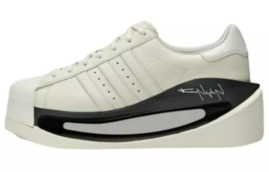 Кроссовки Adidas Y-3 Gendo Superstar Cream White Black Off White, белый