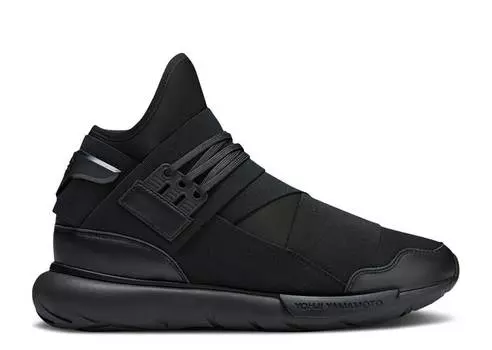 Кроссовки Adidas Y-3 QASA HIGH 'TRIPLE BLACK' 2023, черный