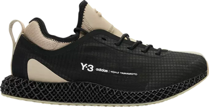 Кроссовки Adidas Y-3 Runner 4D 'Black Sesame', черный