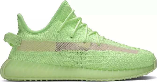 Кроссовки Adidas Yeezy Boost 350 V2 GID Kids 'Glow', зеленый