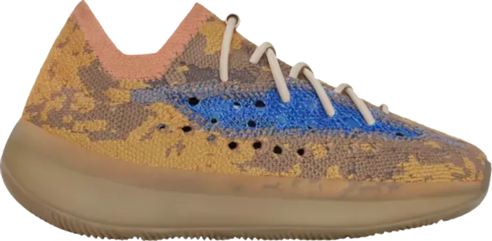 Кроссовки Adidas Yeezy Boost 380 Kids 'Blue Oat Non-Reflective', загар