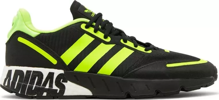 Кроссовки Adidas ZX 1K Boost 'Bold Logo Graphic - Black Solar Yellow', черный