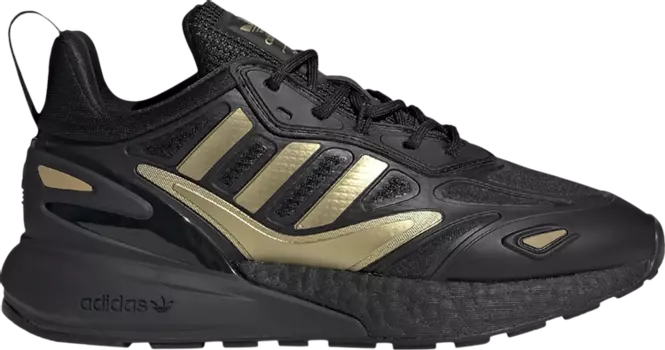 Кроссовки Adidas ZX 2K Boost 2.0 J 'Black Gold Metallic', черный