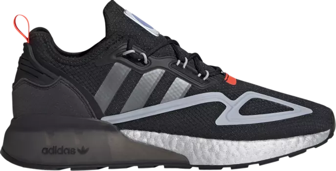 Кроссовки Adidas ZX 2K Boost 'Black Halo Silver', черный
