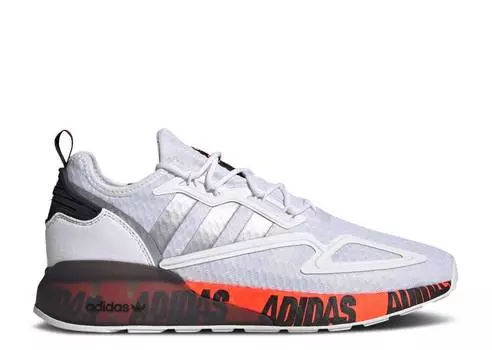 Кроссовки Adidas ZX 2K BOOST 'BOLD LOGO GRAPHIC - WHITE', белый