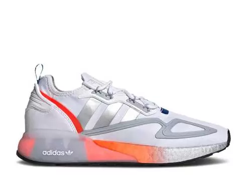 Кроссовки Adidas ZX 2K BOOST 'WHITE METALLIC SILVER', белый